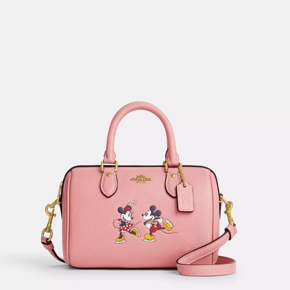 Disney X Coach Mini Rowan Crossbody With Ice Skate Motif - Picture 1 of 5